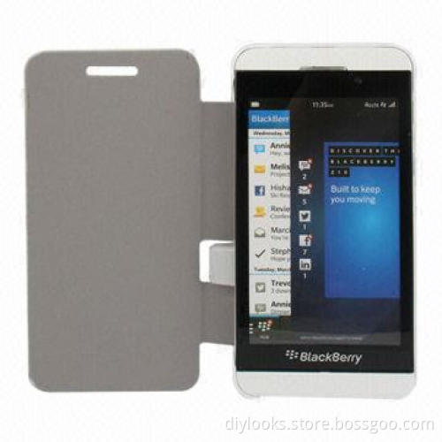 2,200mAh Portable Power Bank External Battery with Leather Case, for BlackBerry Z10